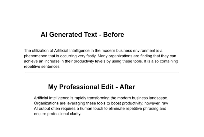 proofread, your ai generated content